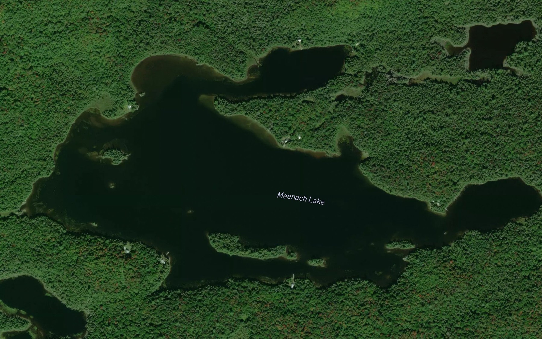 Satellite map of the Meenach Lake