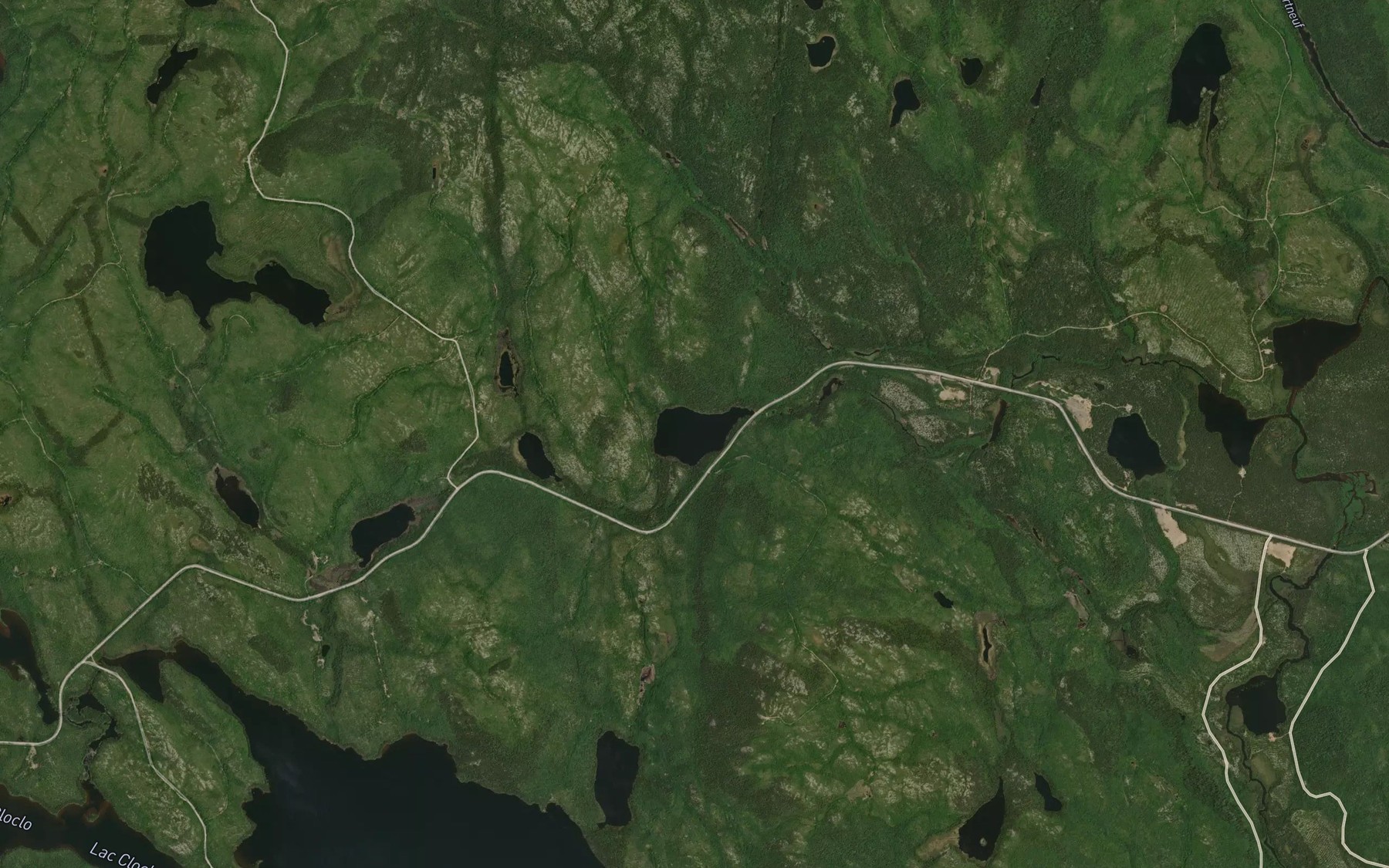 Satellite map of the Lac Ignoble