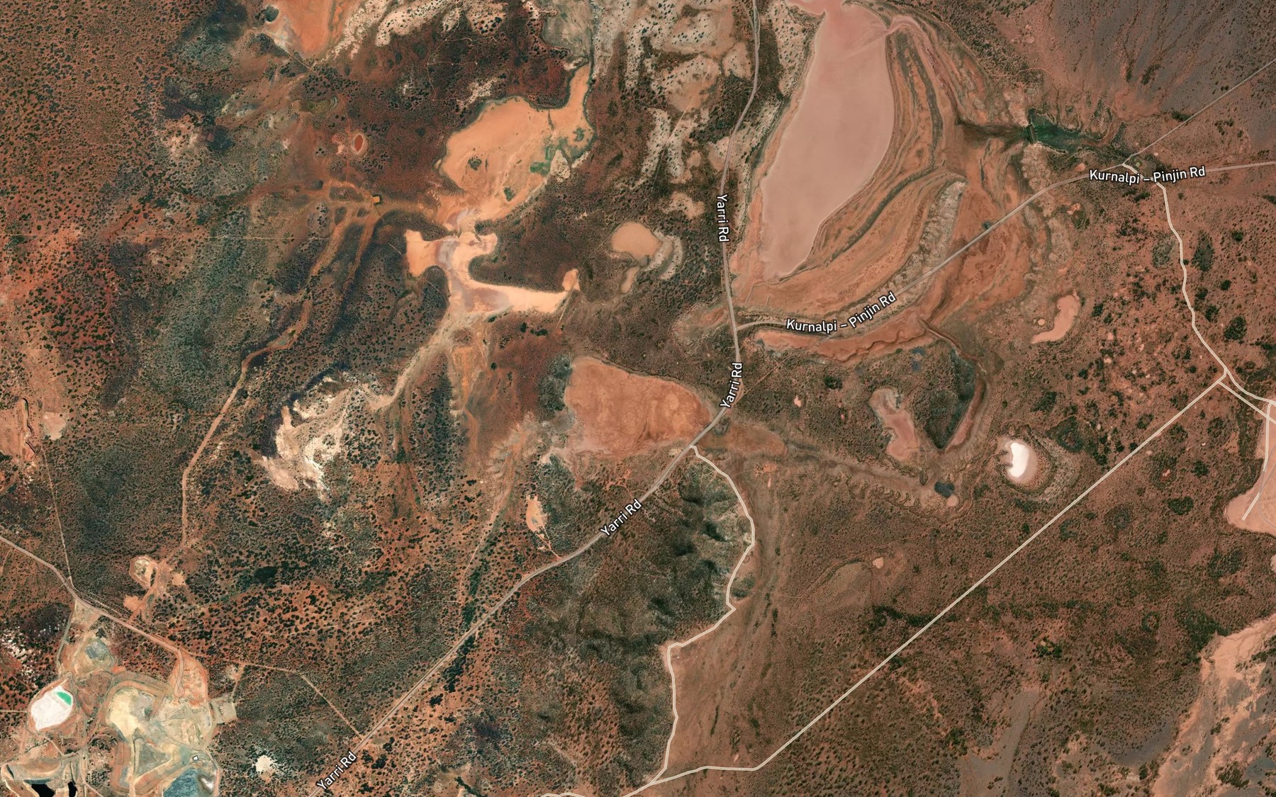 Satellite map of the Lake Gwynne