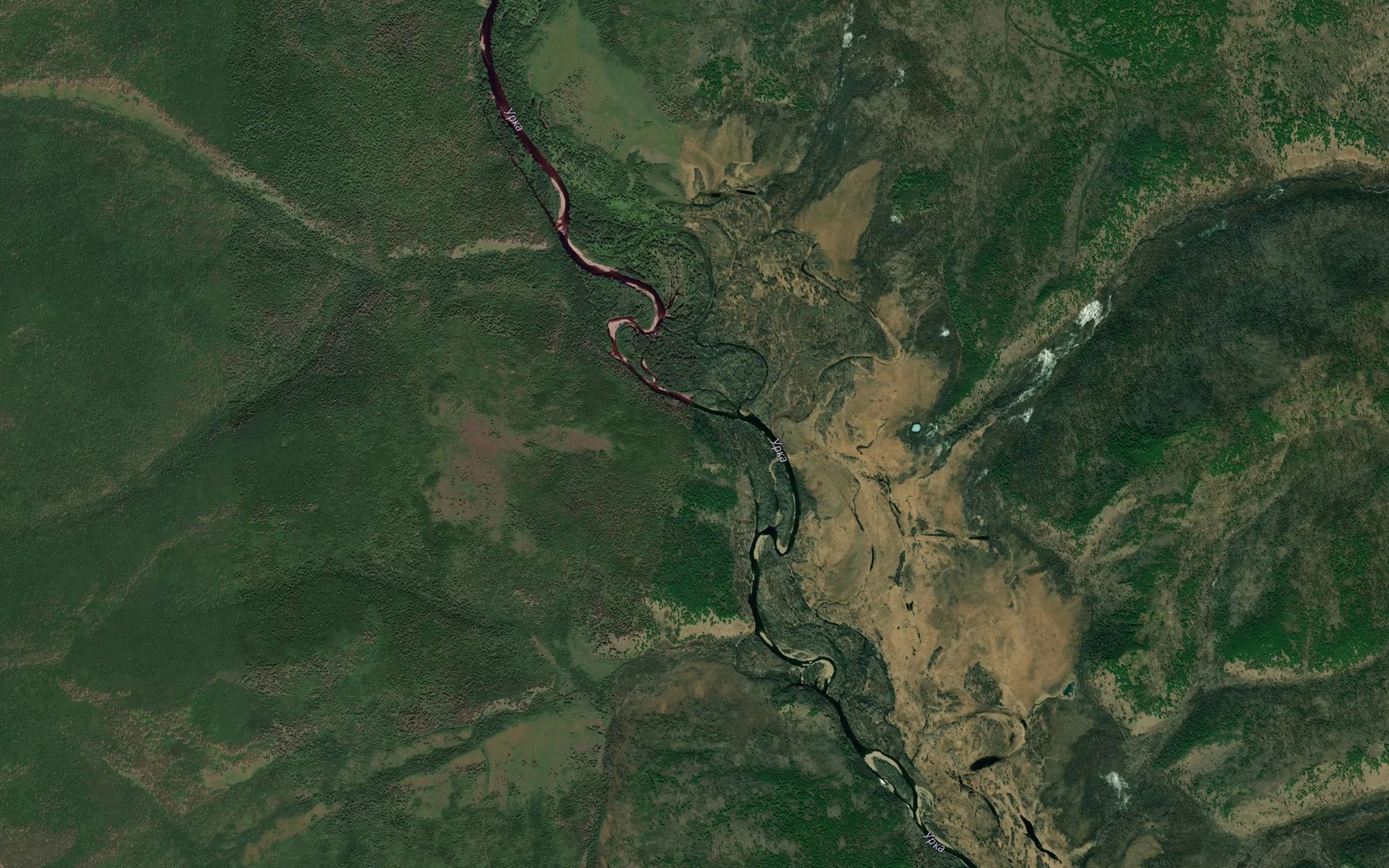 Satellite map of the Inama