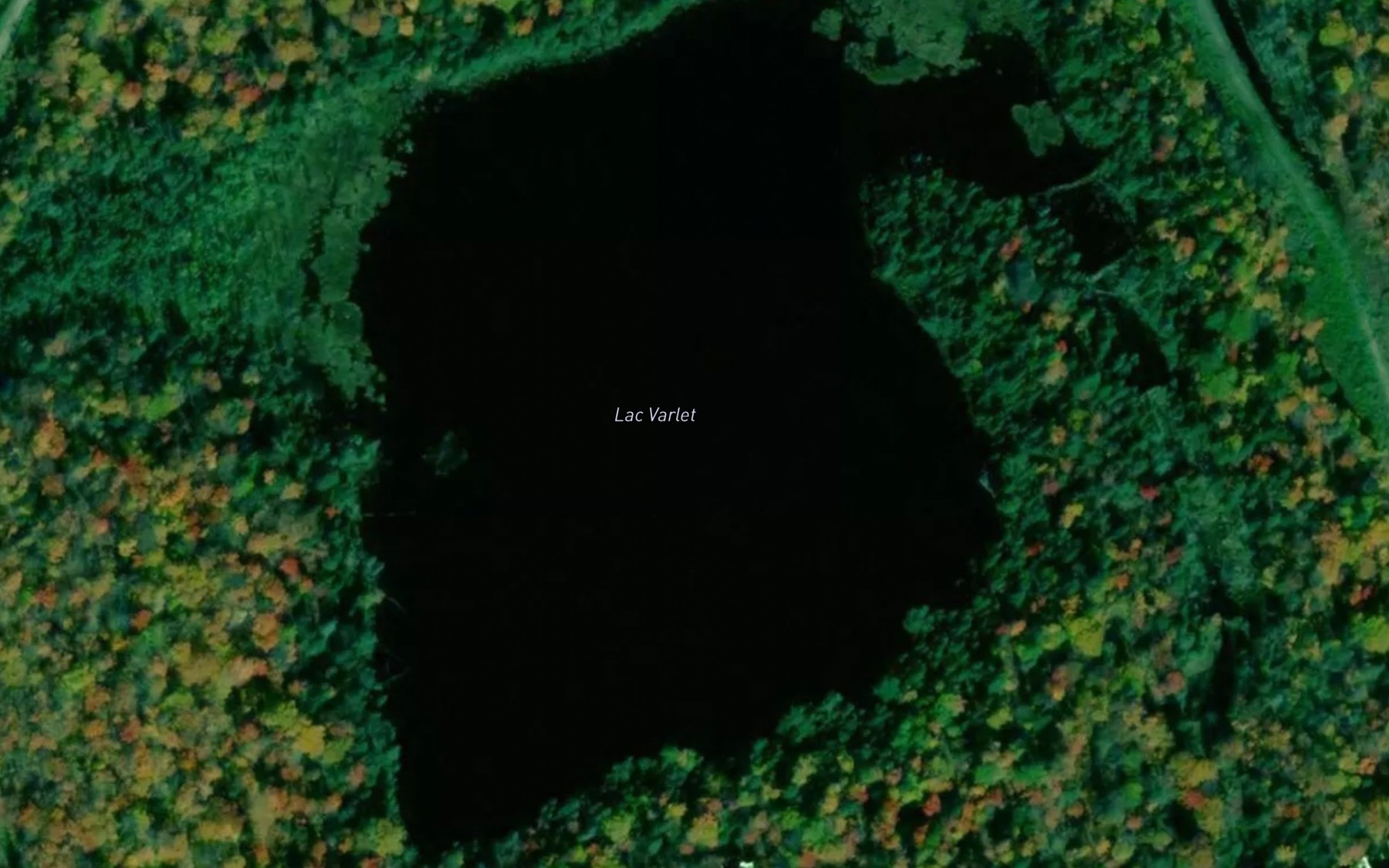 Satellite map of the Lac Varlet