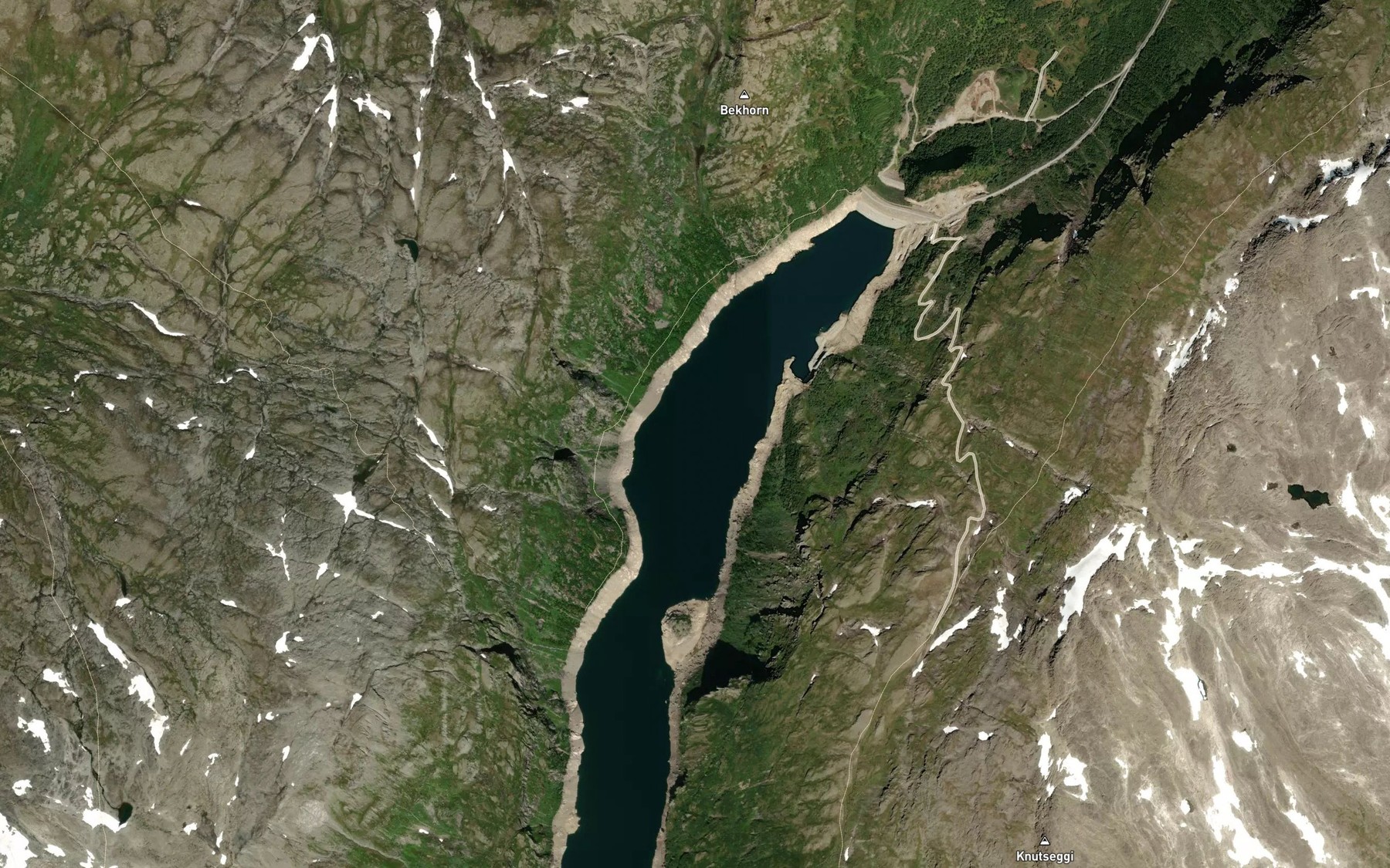 Satellite map of the Viddalsvatnet