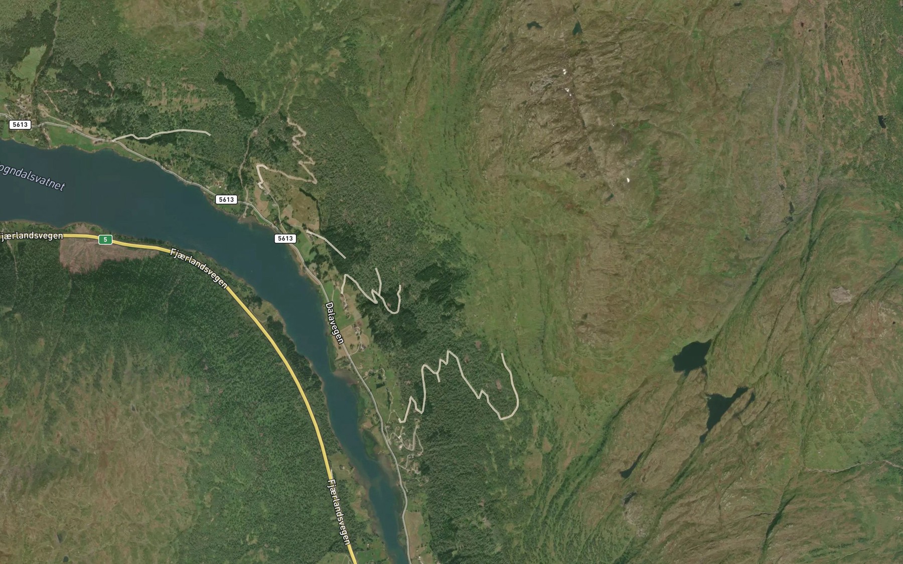 Satellite map of the Storagrovi
