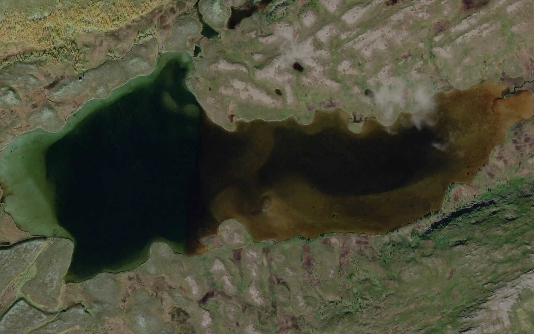 Satellite map of the Mattit Franssajavri