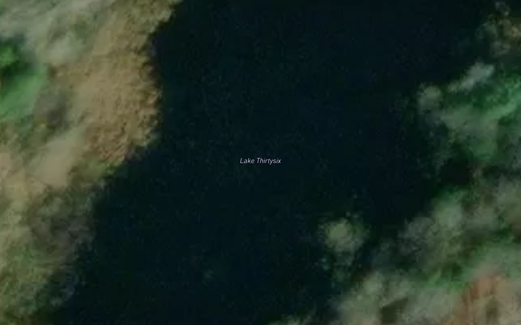 Satellite map of the Lake Thirtysix