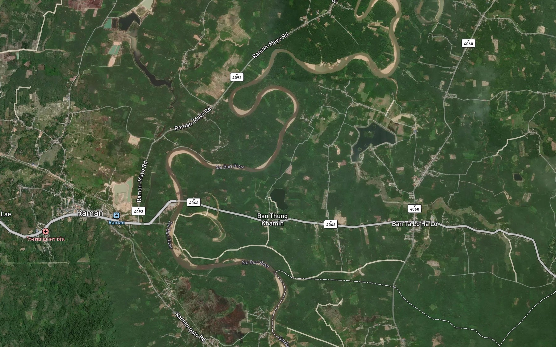 Satellite map of the Bueng Pa Dae Hae