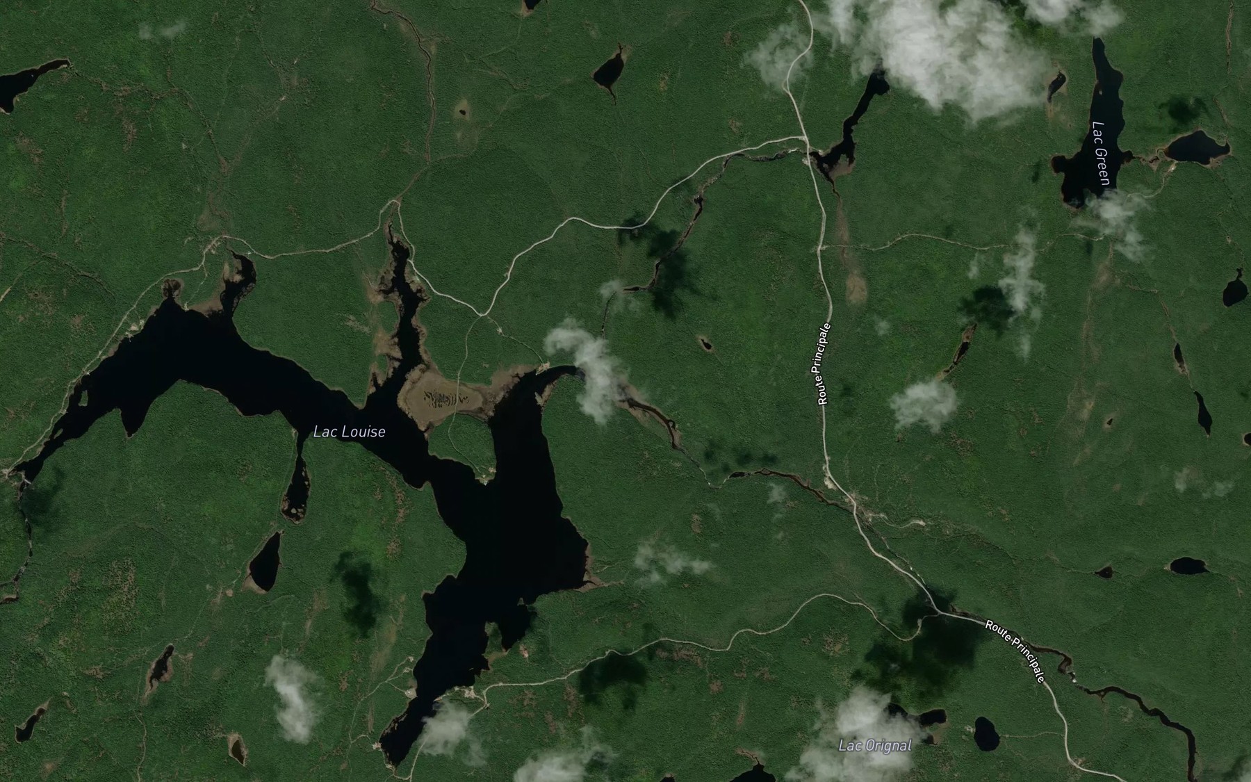 Satellite map of the Riviere au Poivre