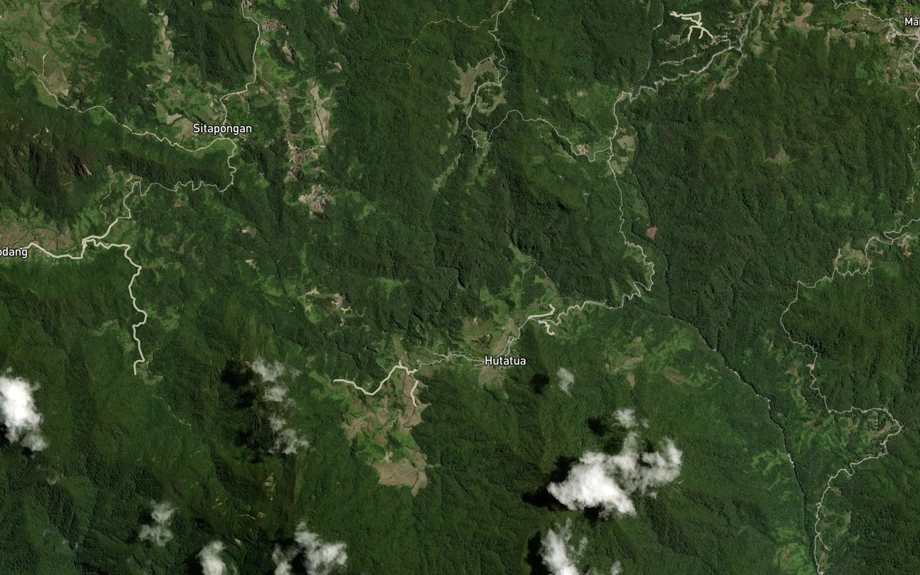 Satellite map of the Aek Sanggarah