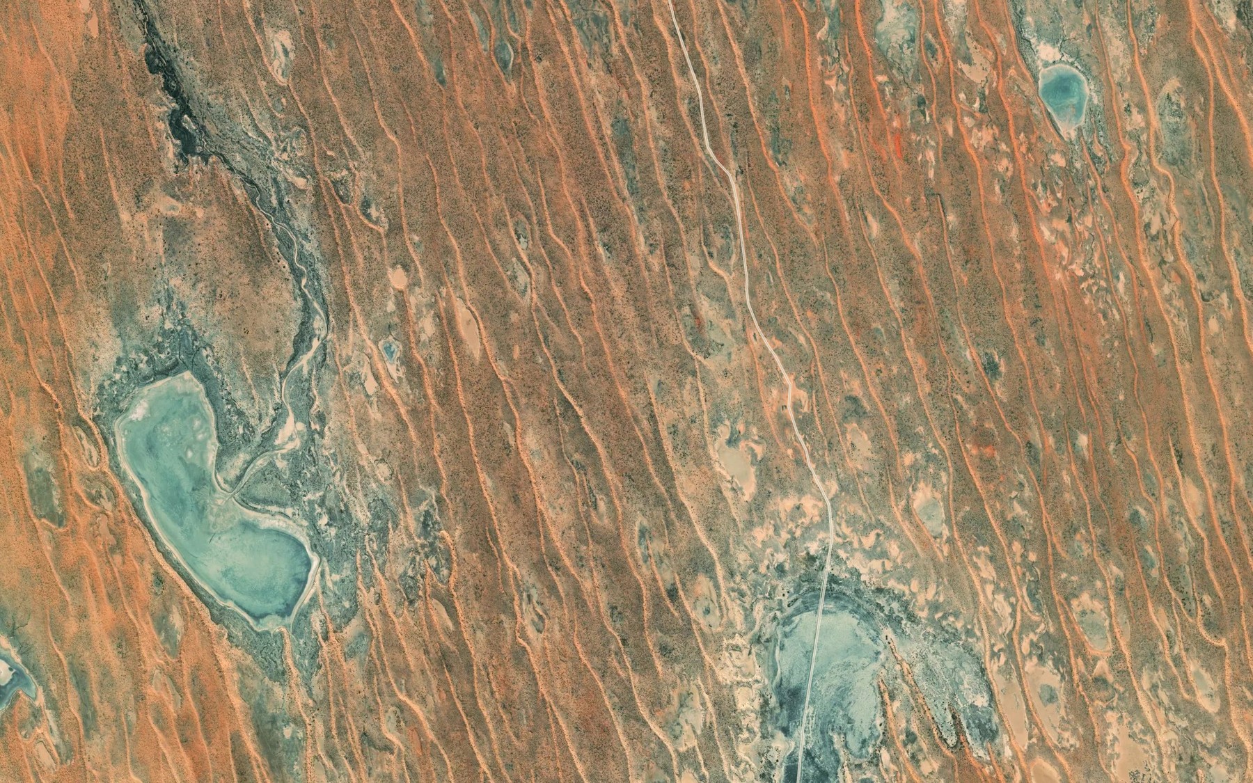 Satellite map of the Lake McKinlay