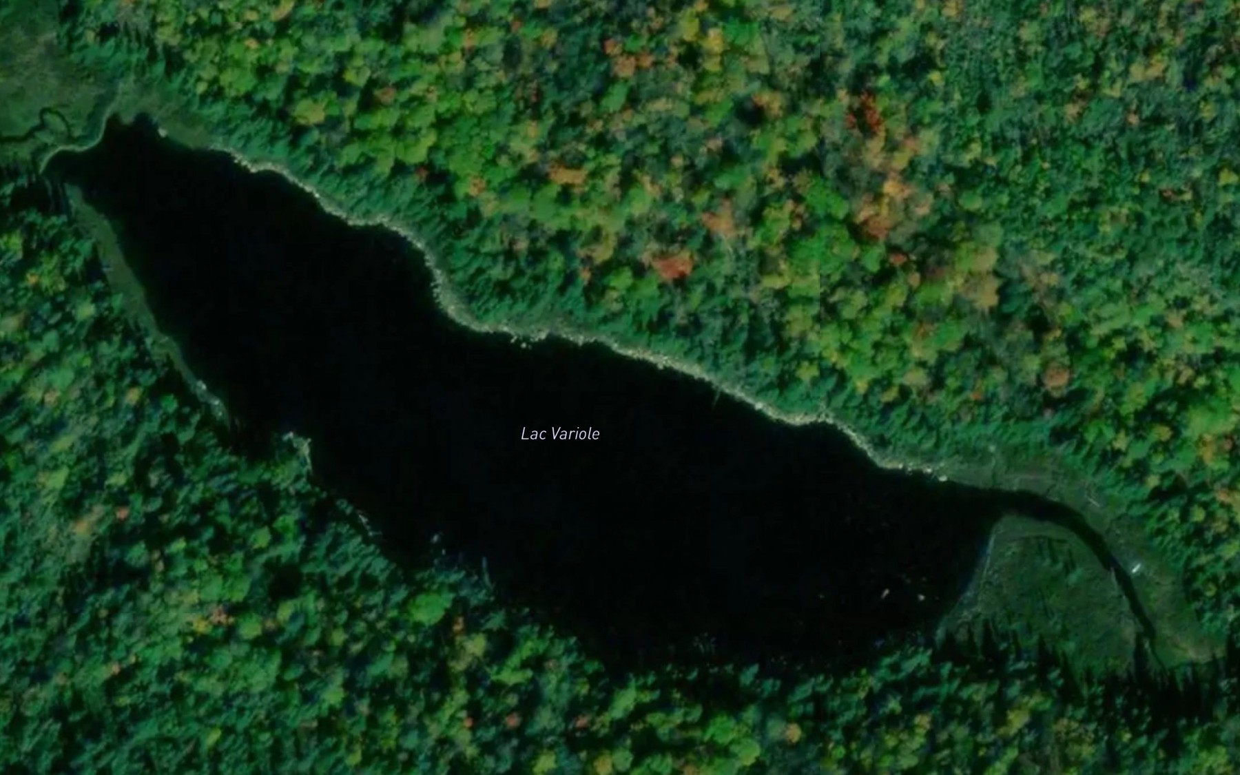 Satellite map of the Lac Variole