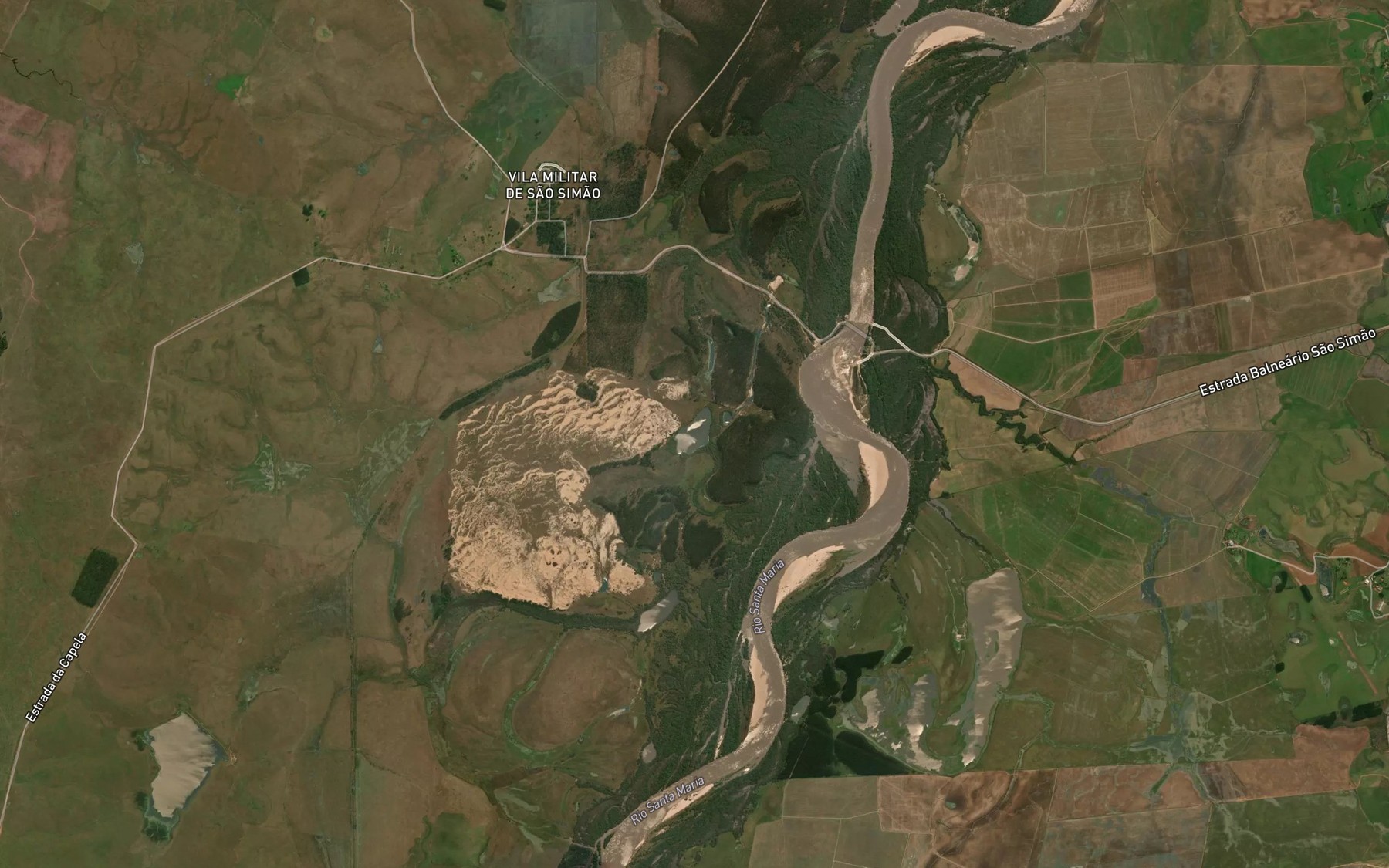 Satellite map of the Lagoa da Corrente