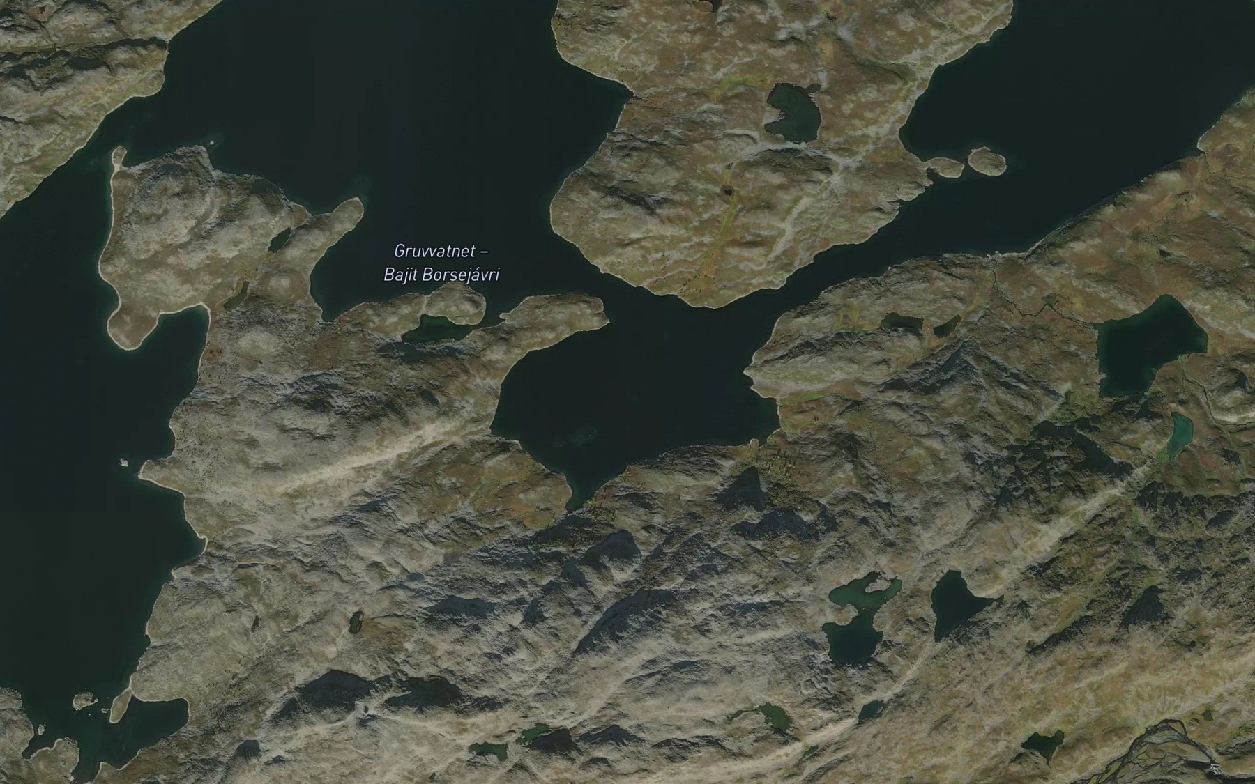 Satellite map of the Hansvatnet