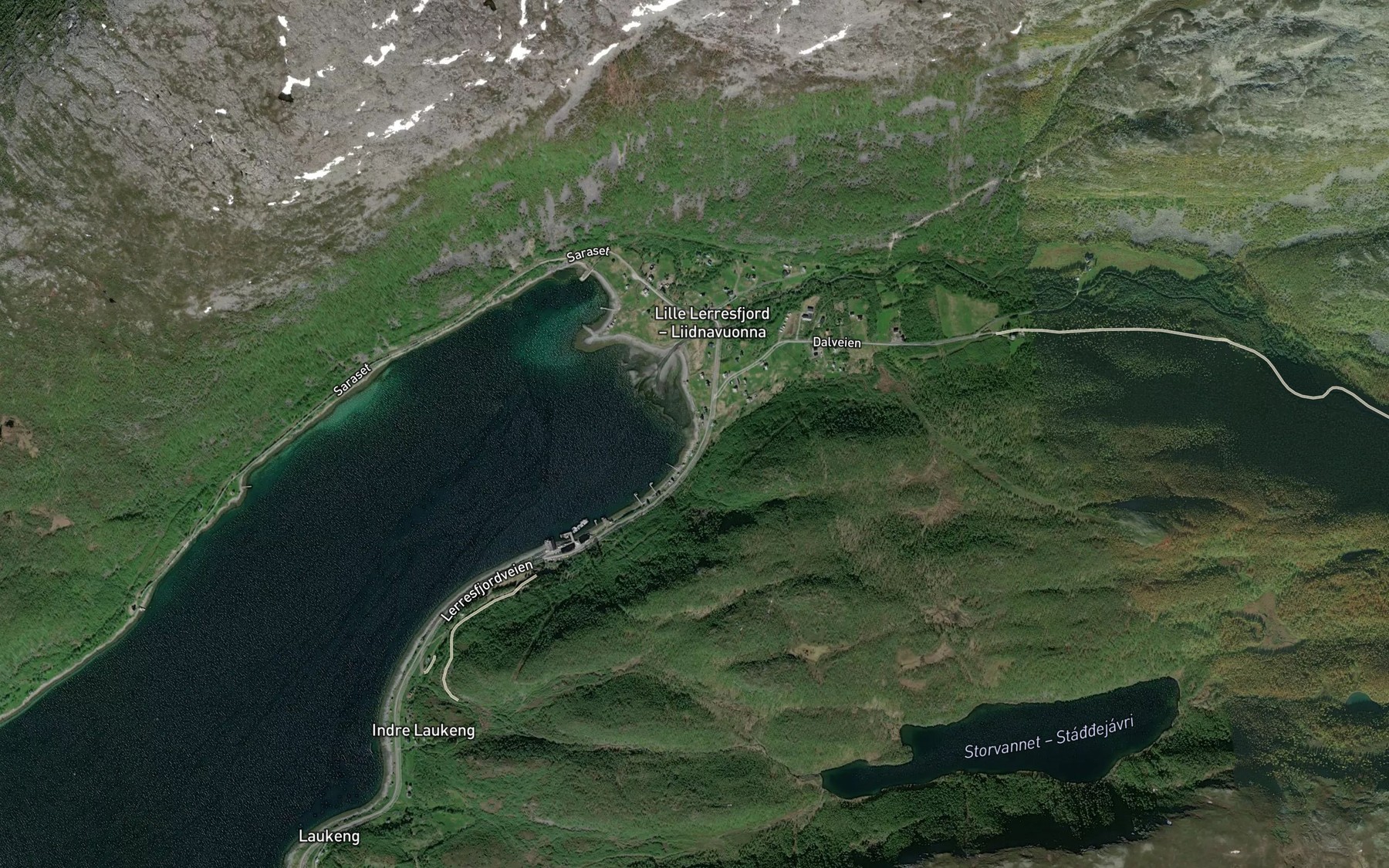 Satellite map of the Staffuciehka