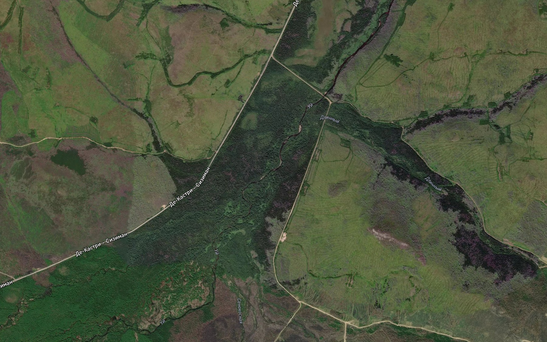 Satellite map of the Nizhnyy