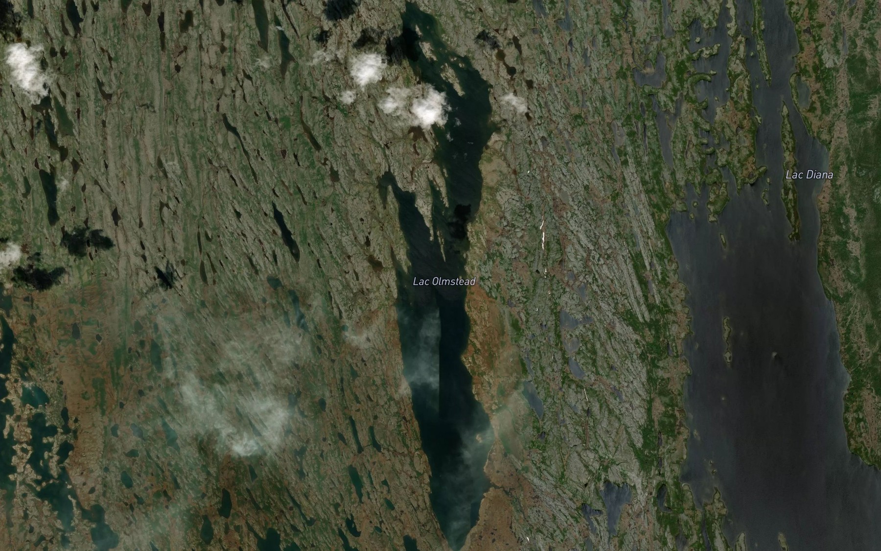 Satellite map of the Lac Olmstead