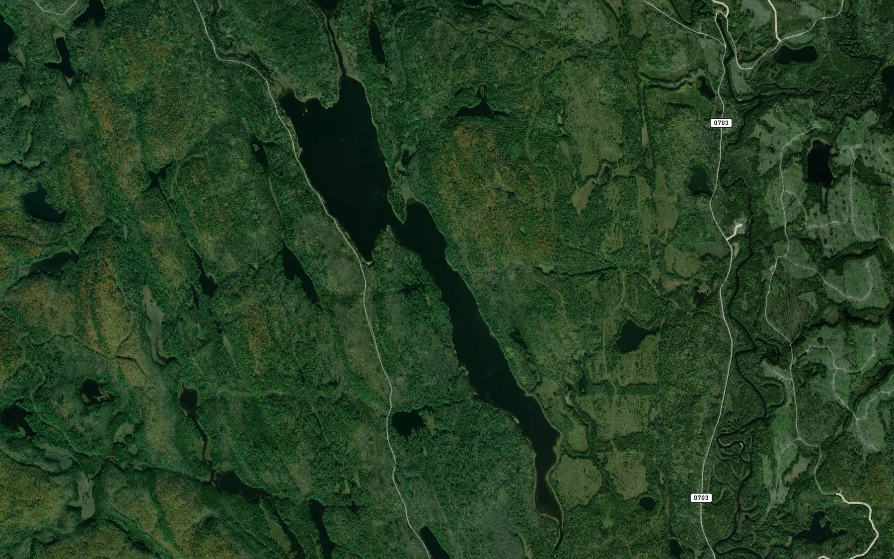 Satellite map of the Lac Bertrand