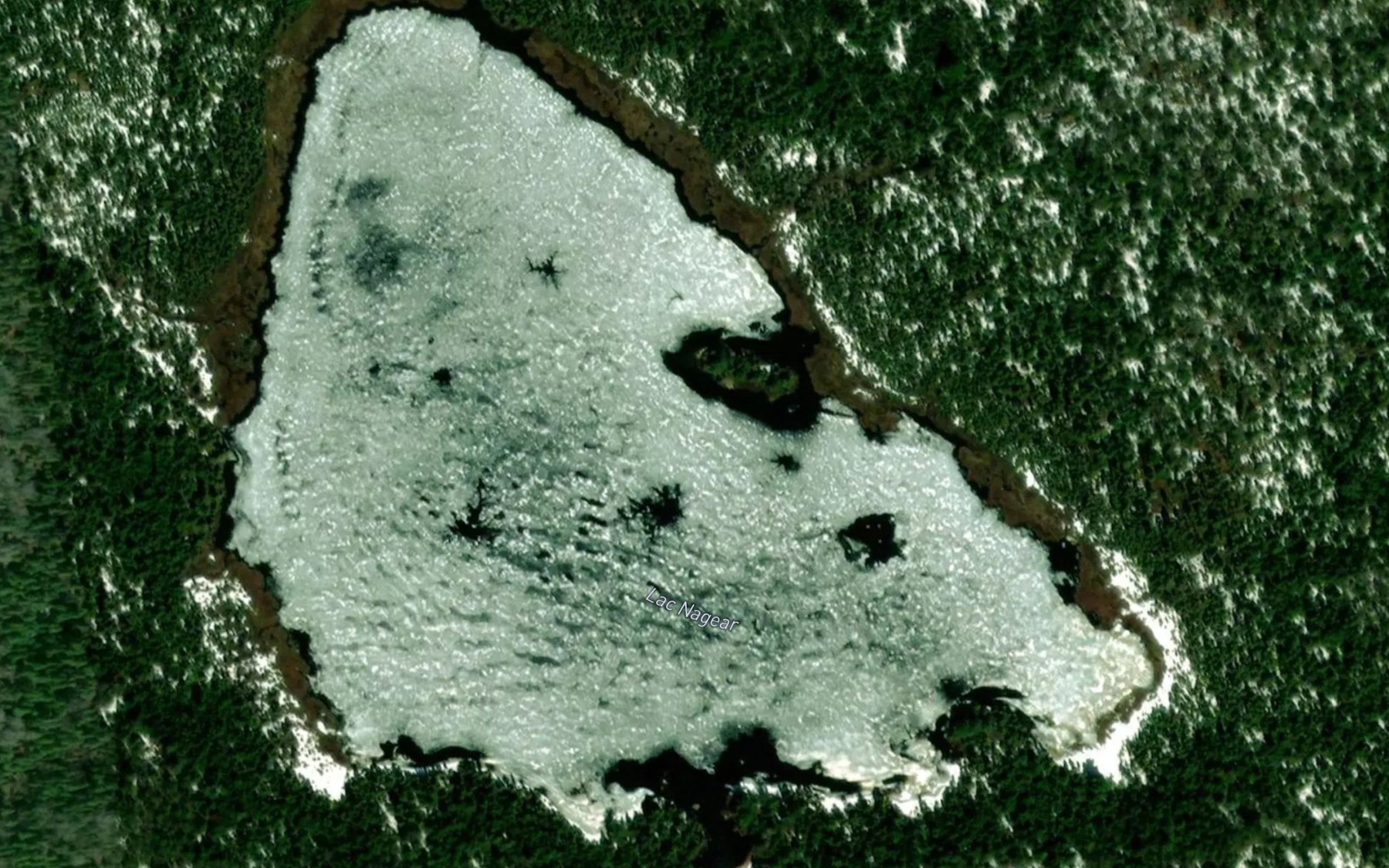 Satellite map of the Lac Nagear