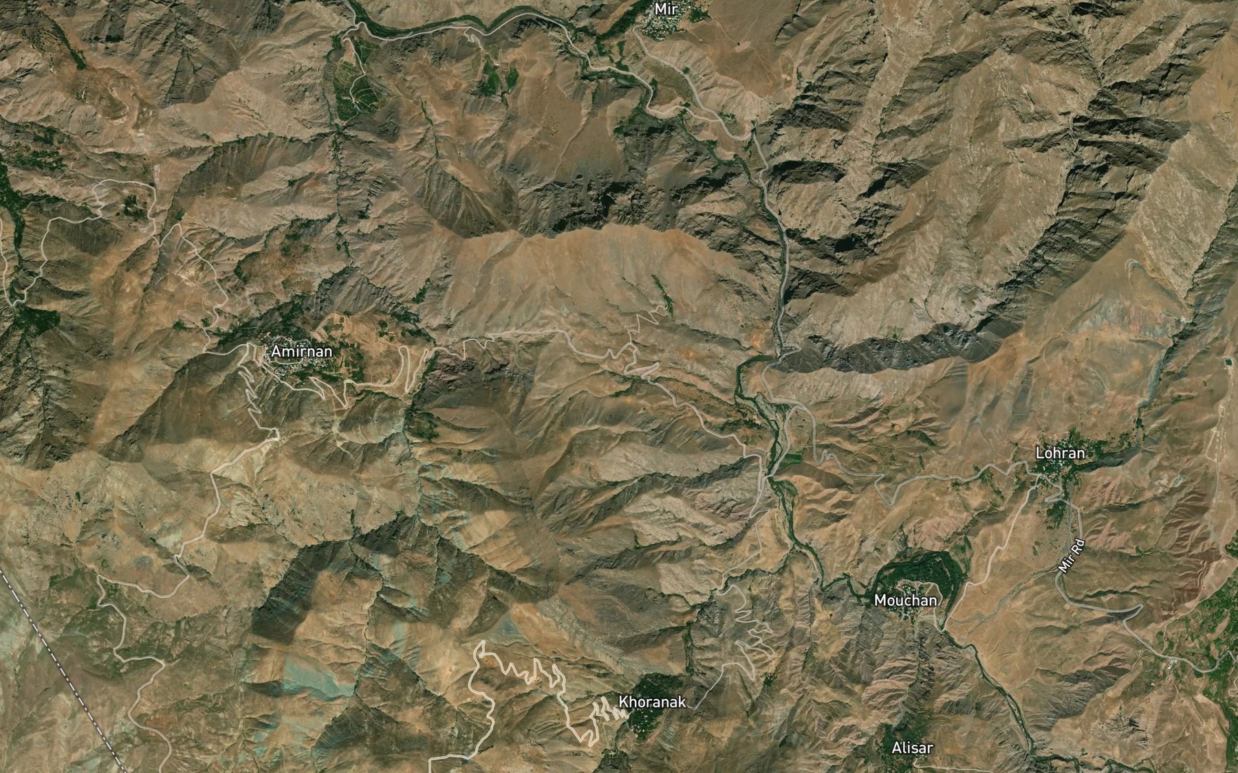 Satellite map of the Cheshmeh-ye Khun Darreh