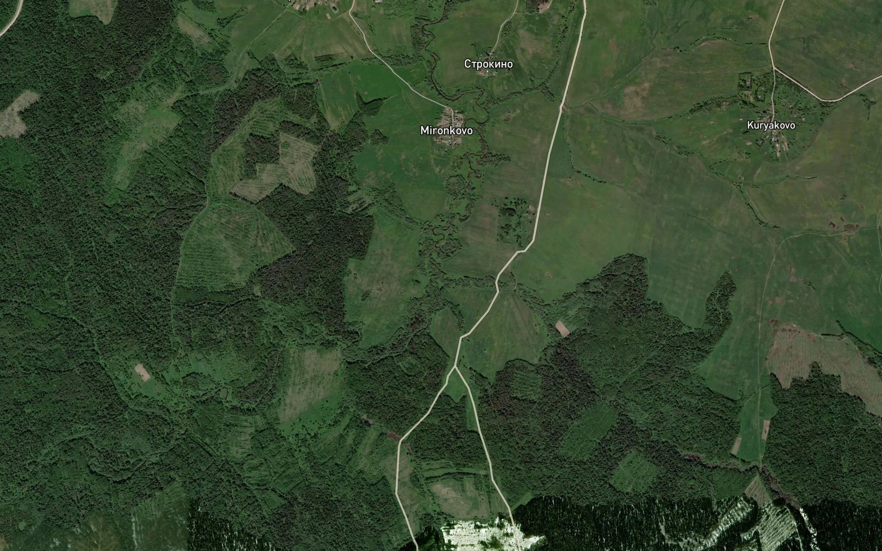 Satellite map of the Andeba
