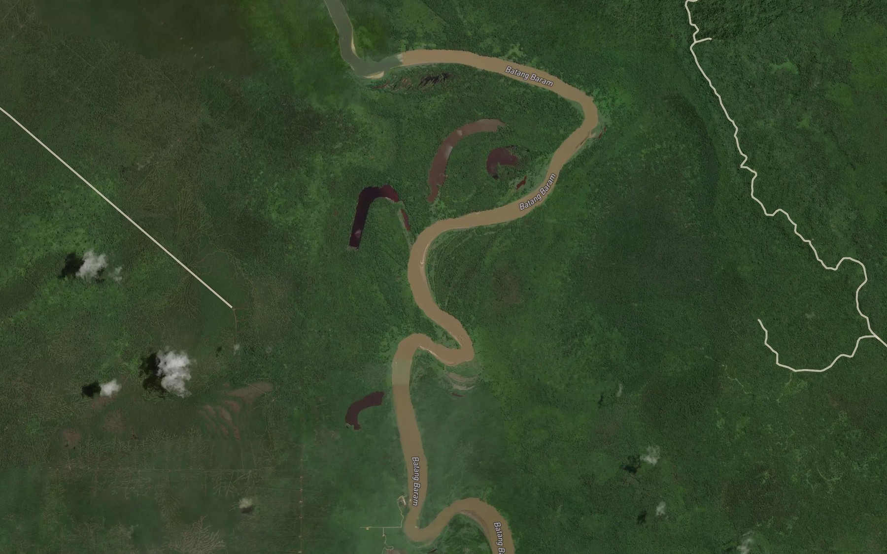 Satellite map of the Sungai Tengan