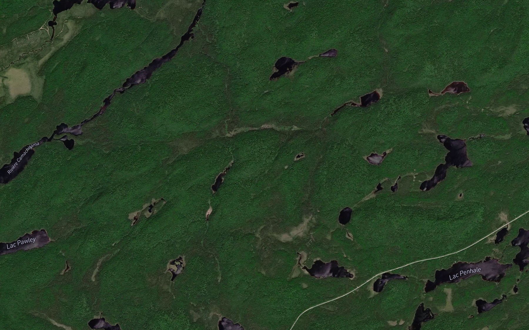 Satellite map of the Etang de la Morue