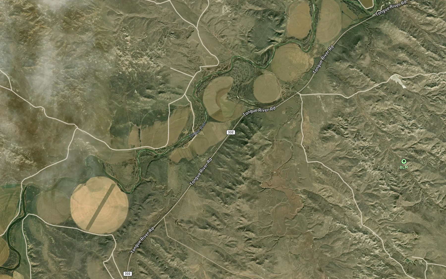 Satellite map of the Stony Creek