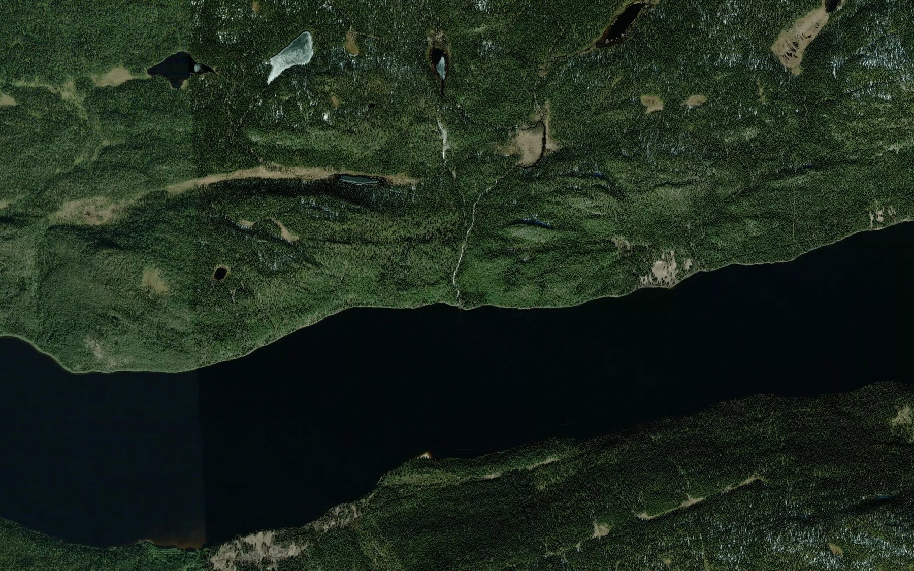 Satellite map of the Malinajoki