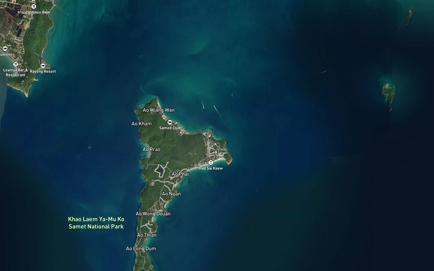 Satellite map of the Ao Pacha