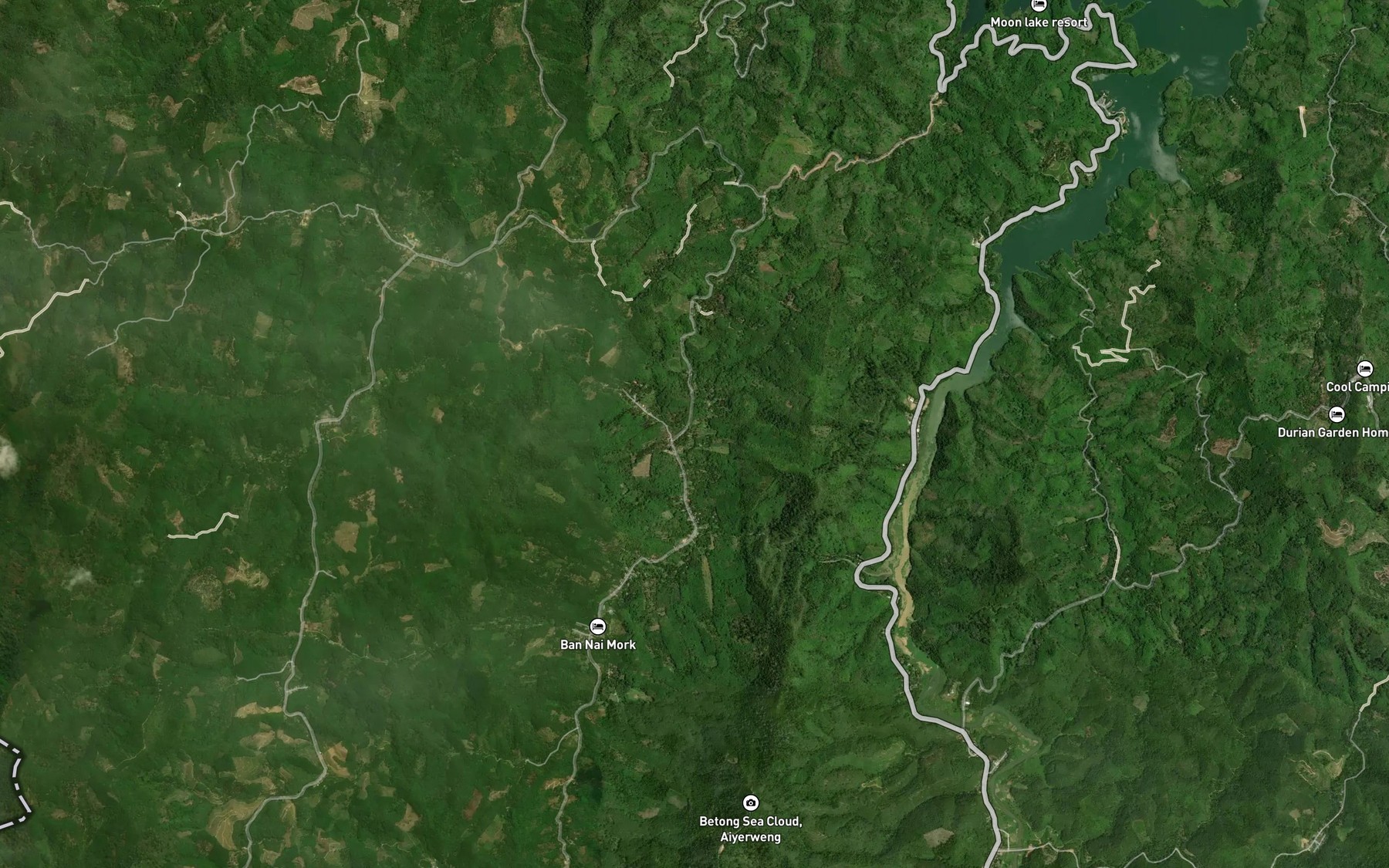 Satellite map of the Khlong Krapong