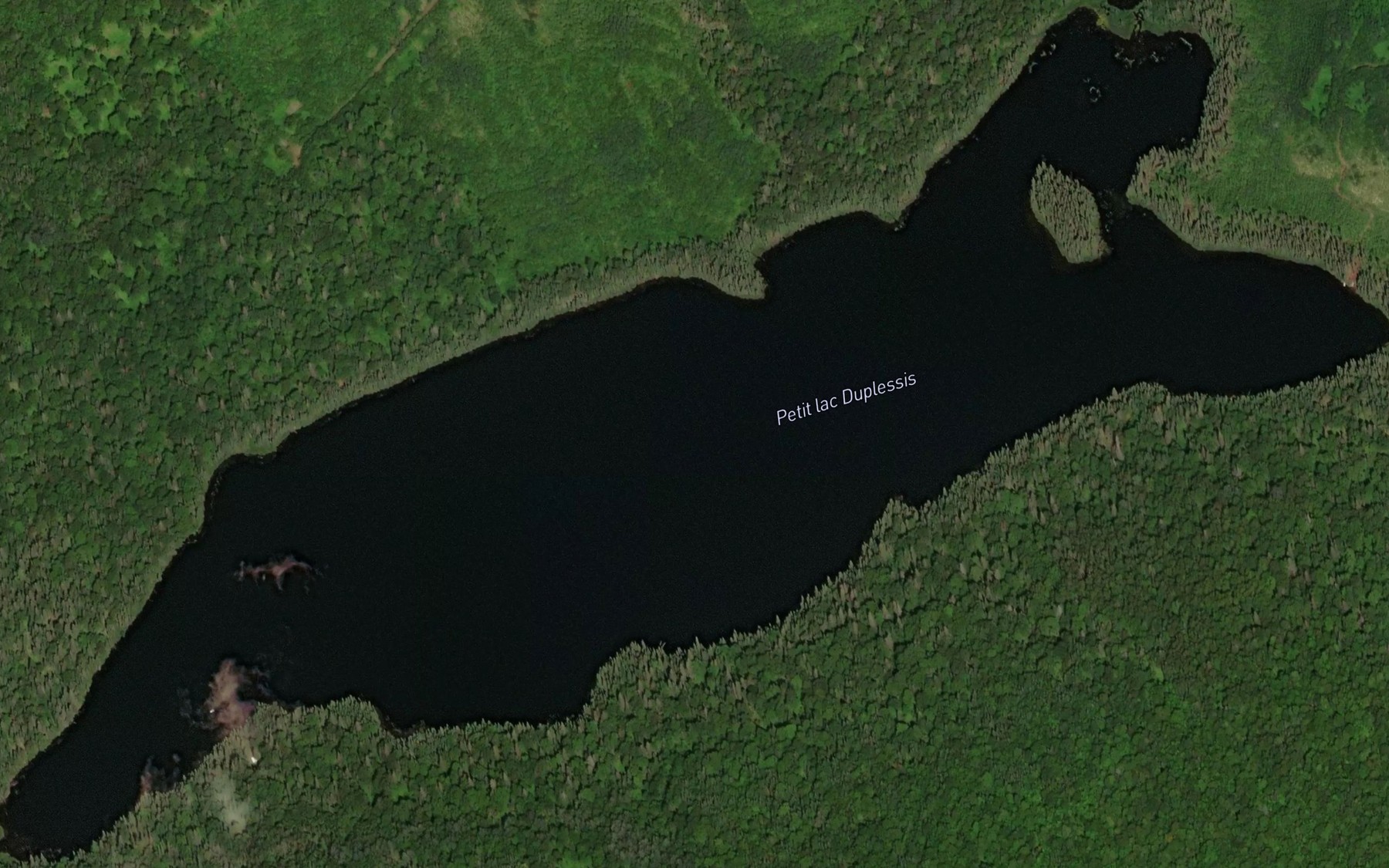 Satellite map of the Petit lac Duplessis
