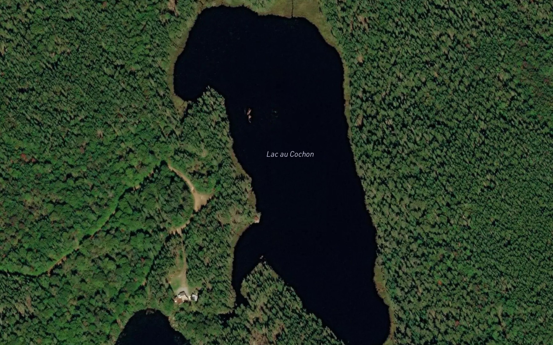 Satellite map of the Lac au Cochon