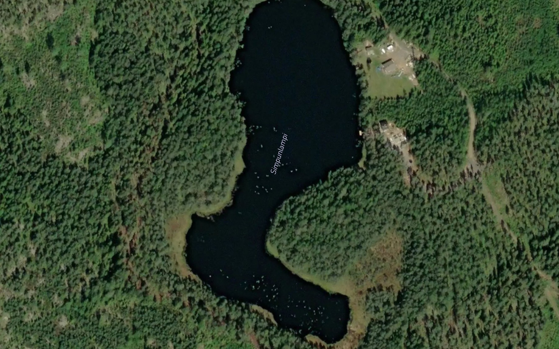 Satellite map of the Simpunlampi