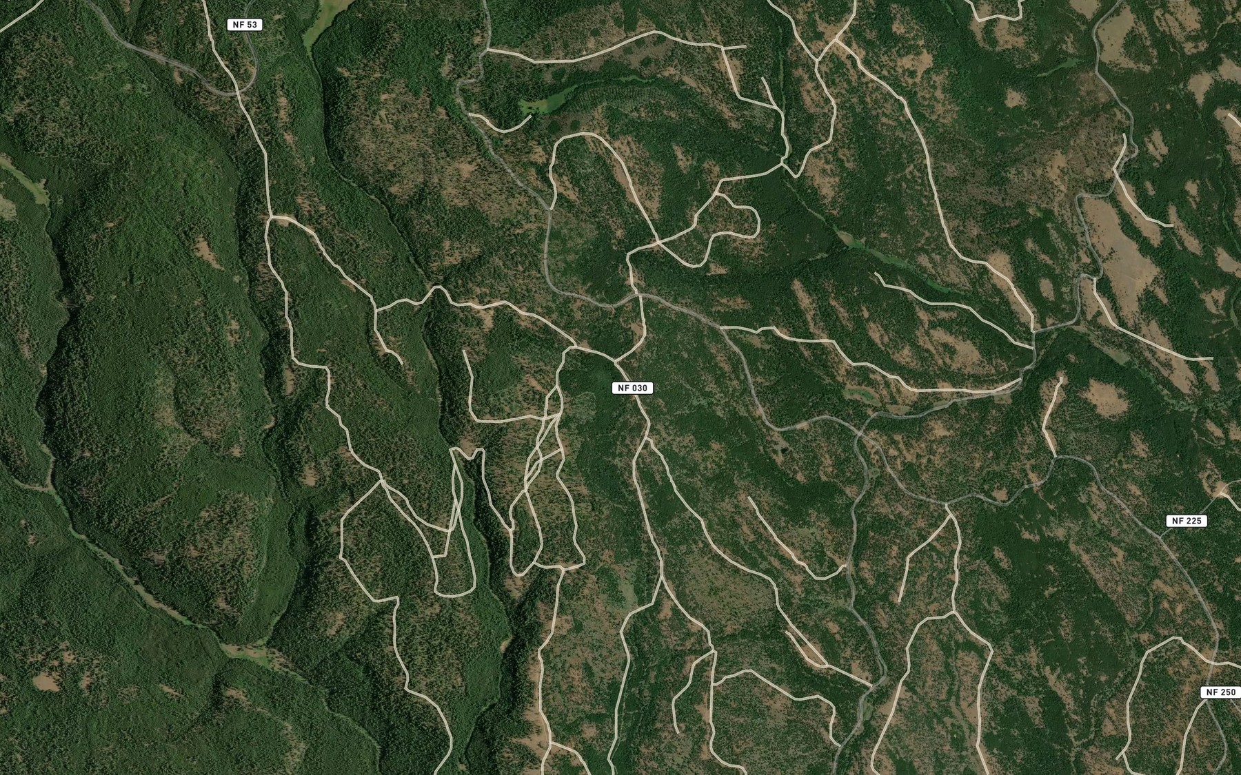 Satellite map of the Deadhorse Spring
