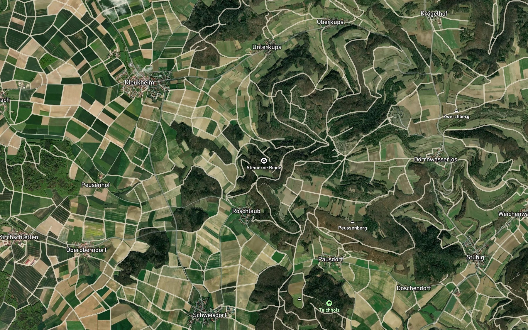 Satellite map of the Steinerne Rinne