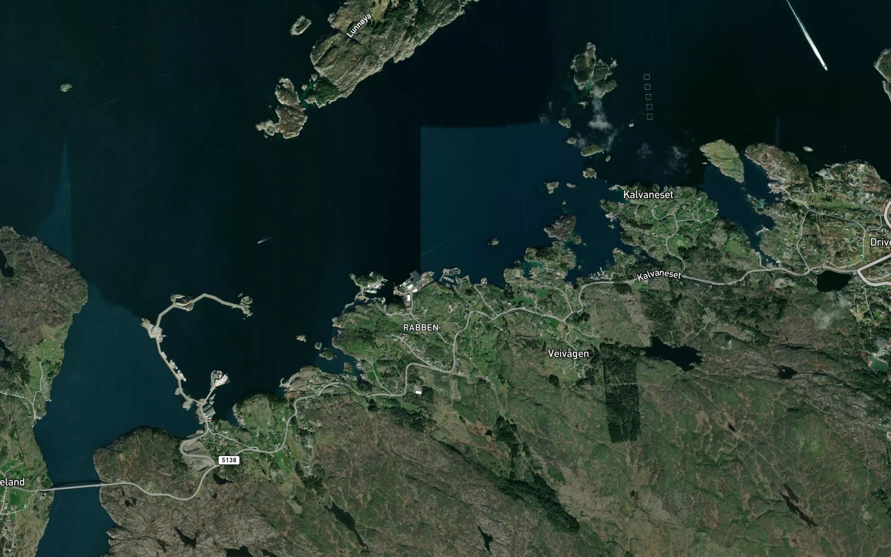 Satellite map of the Indre Rabbavik