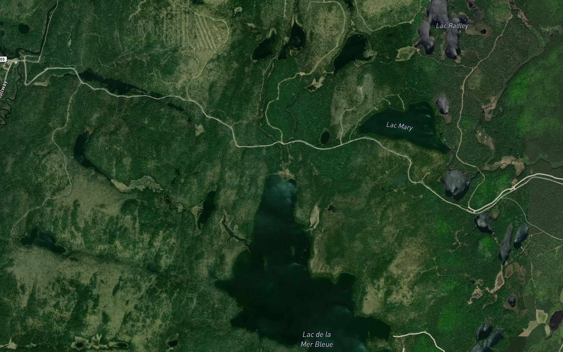 Satellite map of the Ruisseau de l'Arche
