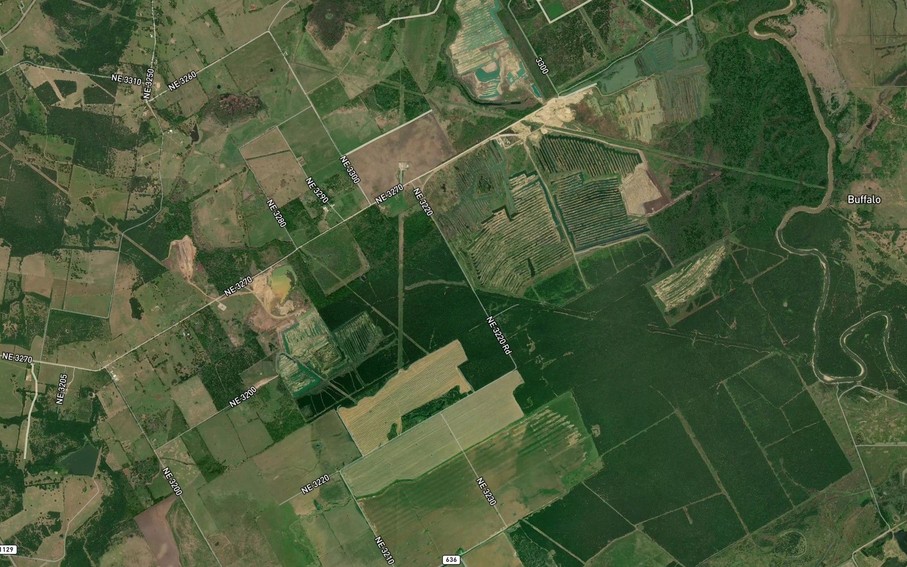Satellite map of the Grays Creek