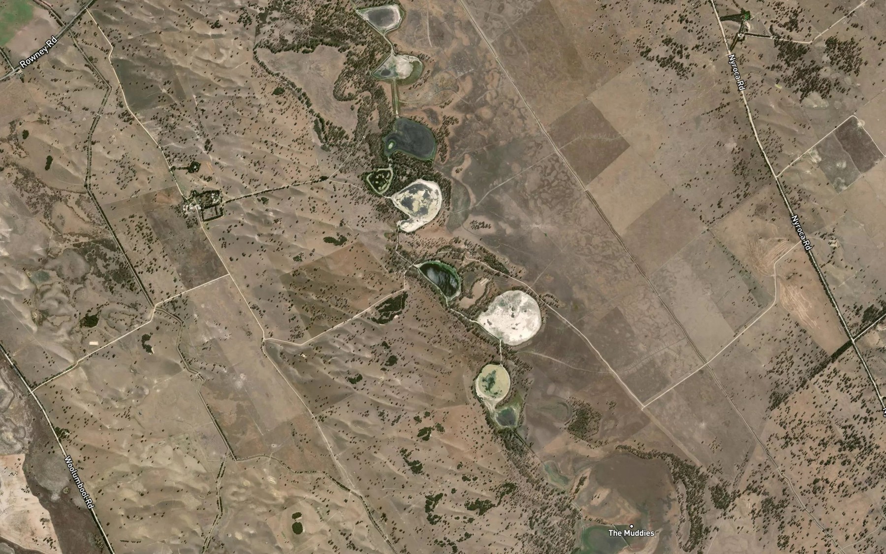 Satellite map of the The Bullocky