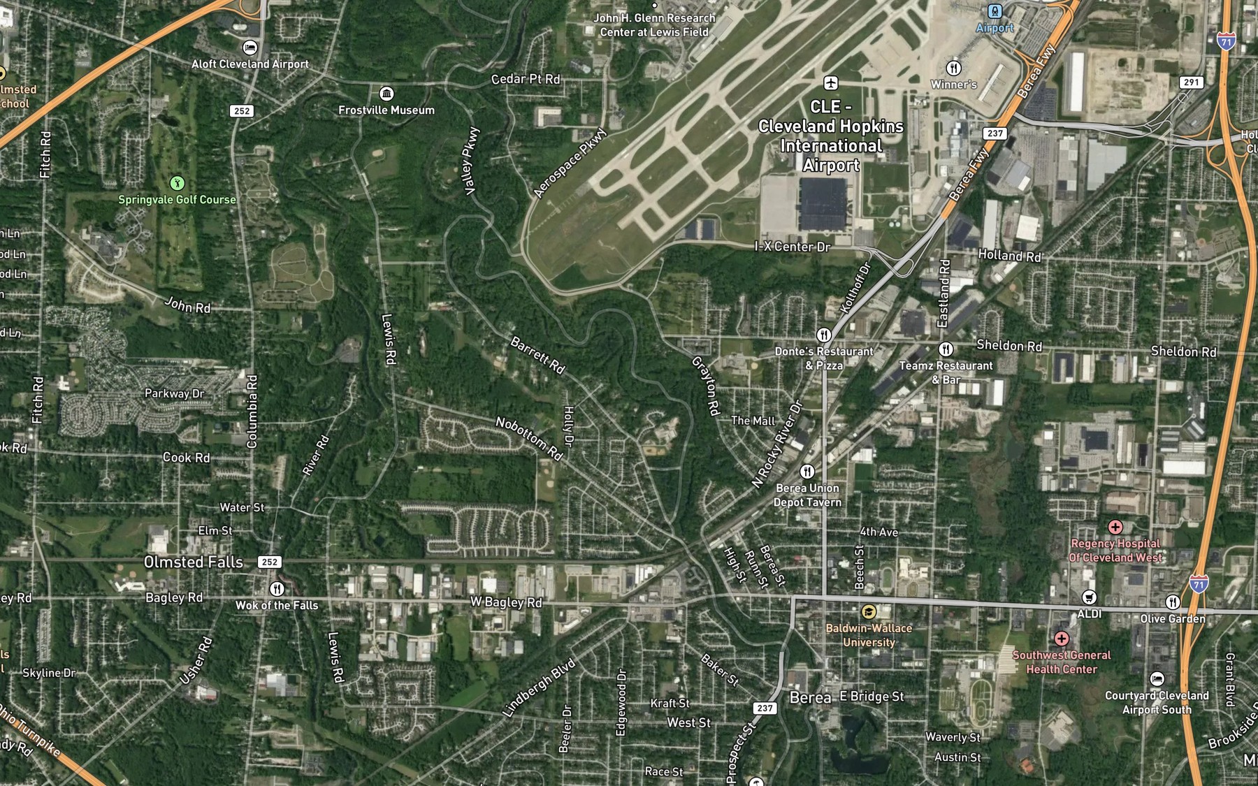 Satellite map of the Spot 6