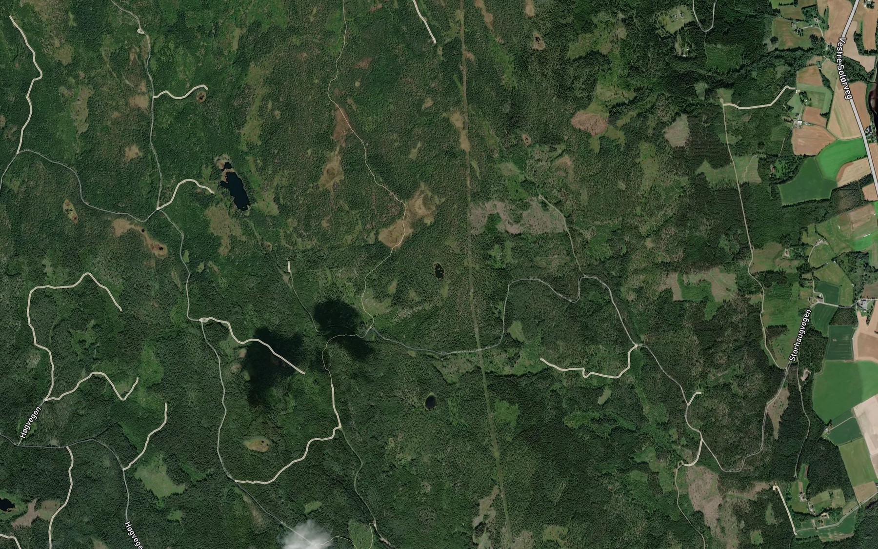 Satellite map of the Grasbergtjennet