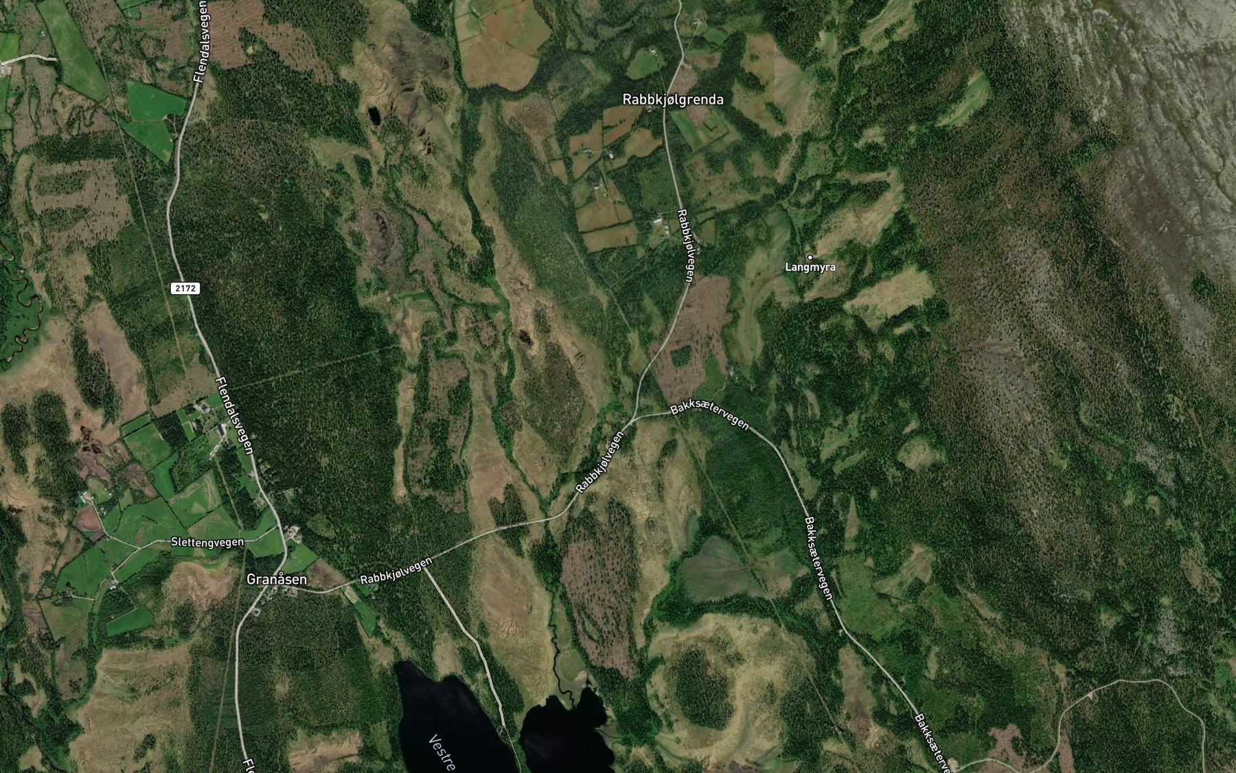 Satellite map of the Lovbekken