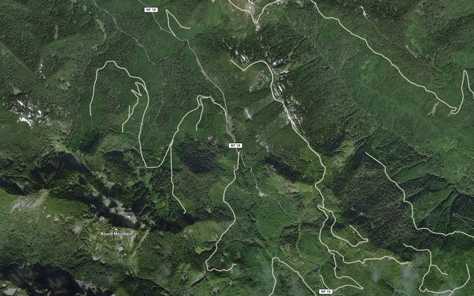 Satellite map of the Segelsen Lake