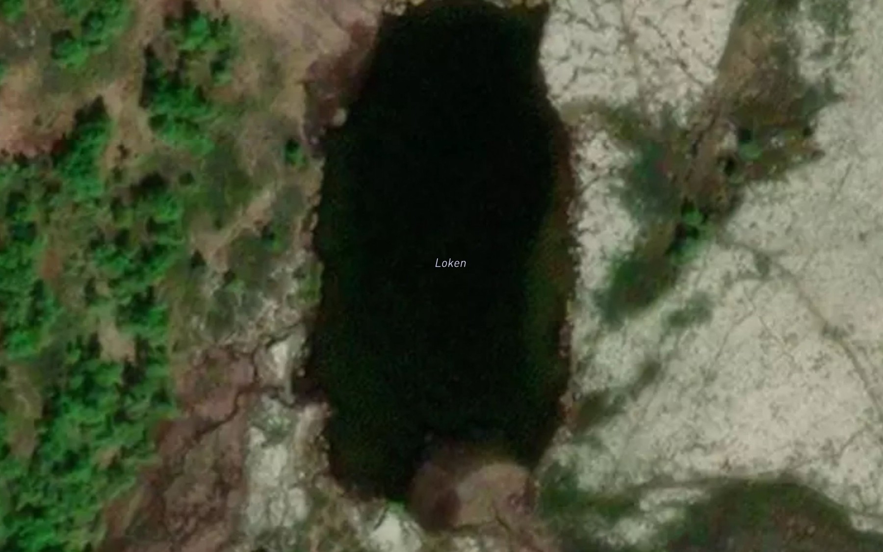Satellite map of the Loken