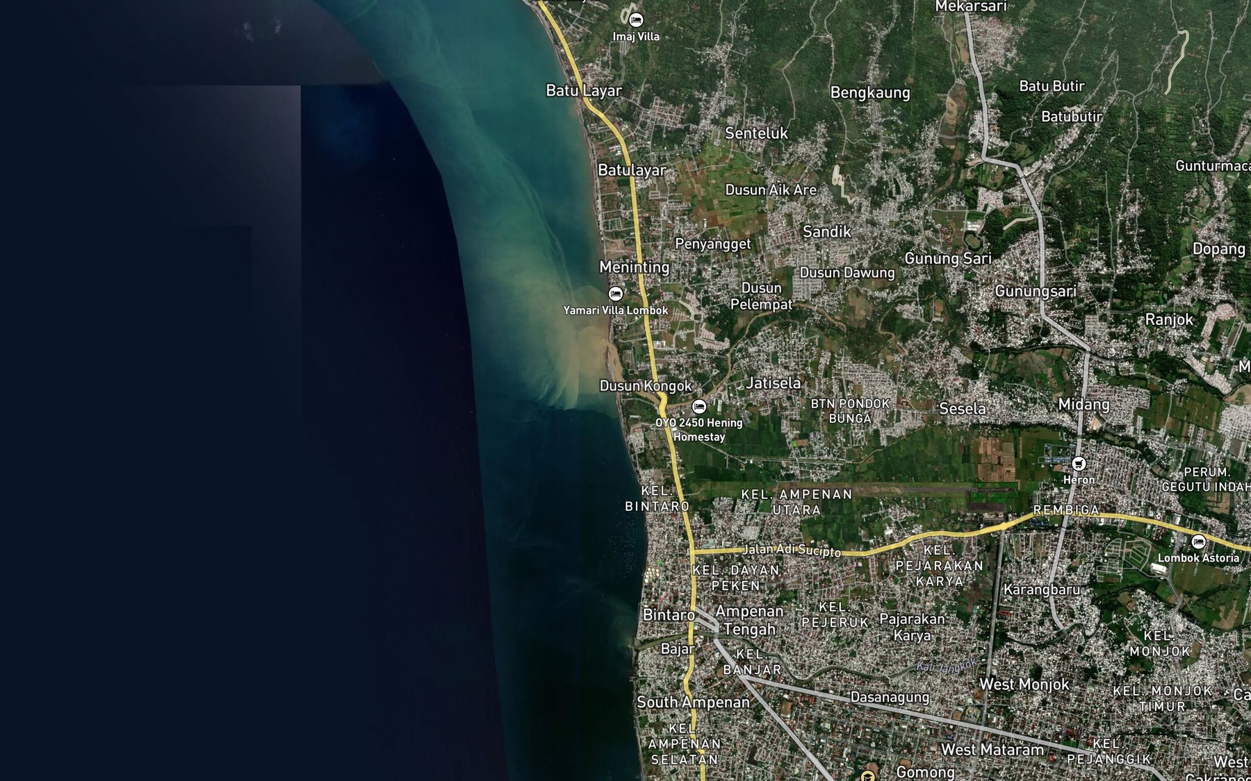 Satellite map of the Kokok Meninting