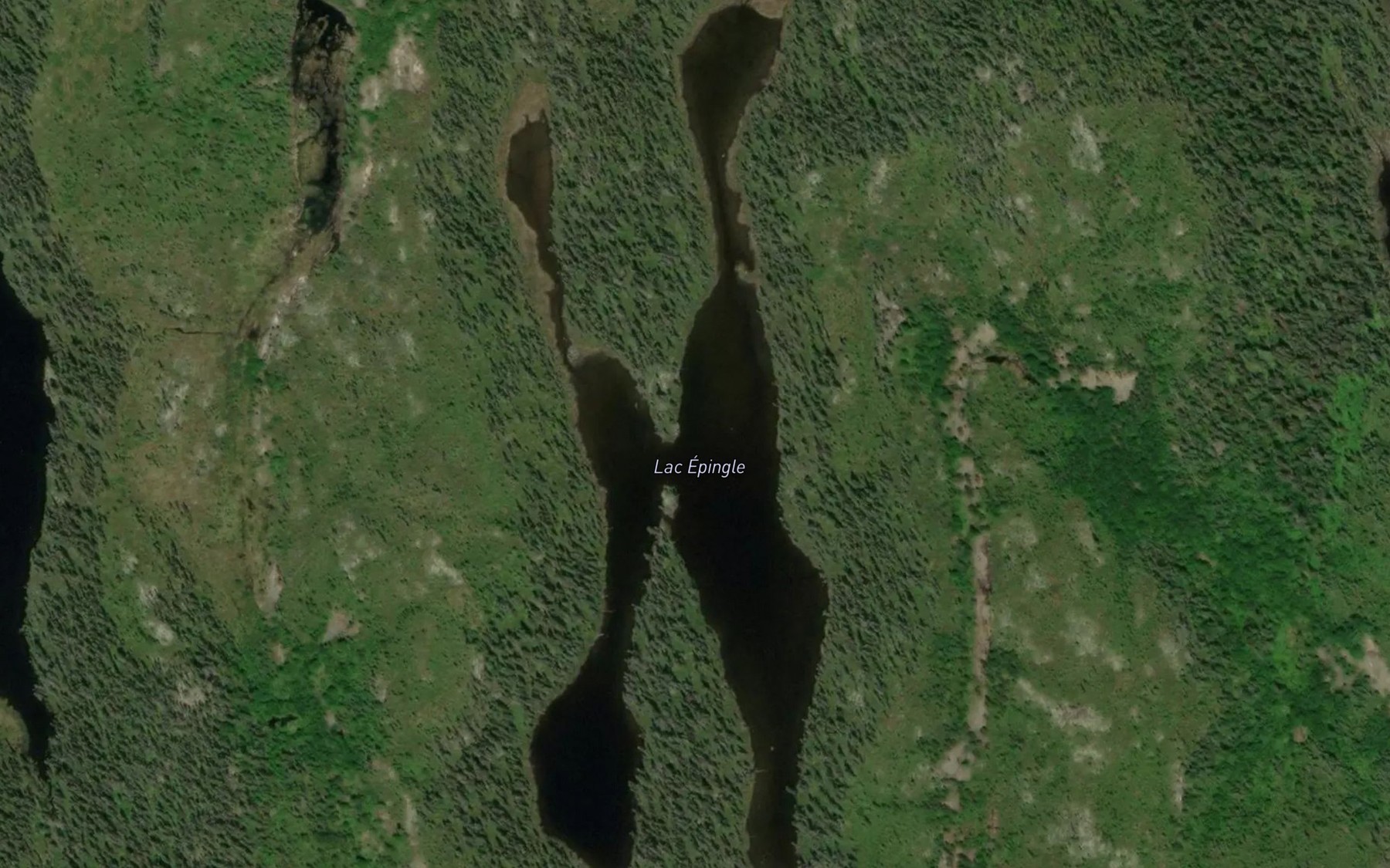 Satellite map of the Lac Epingle