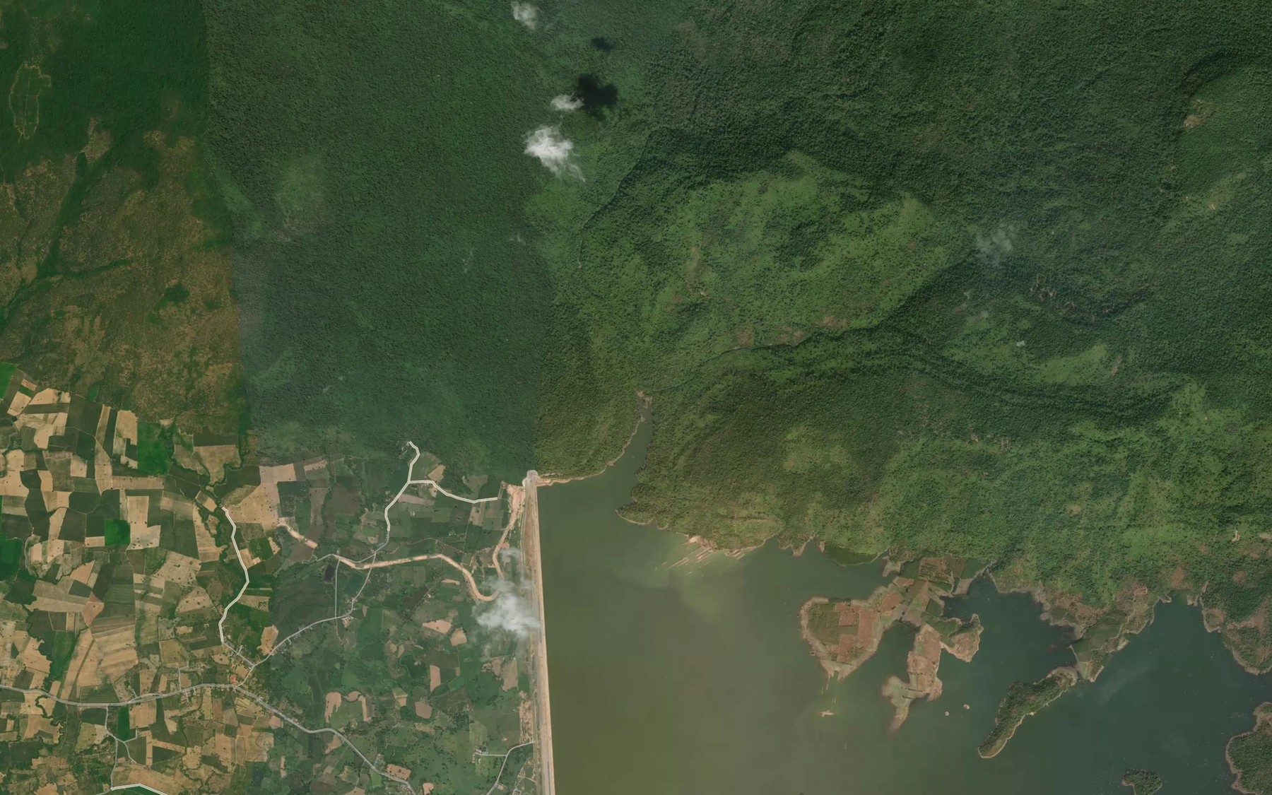 Satellite map of the Huai Yang