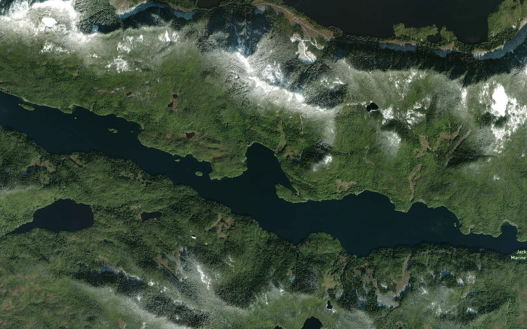 Satellite map of the Lochalsh Bay