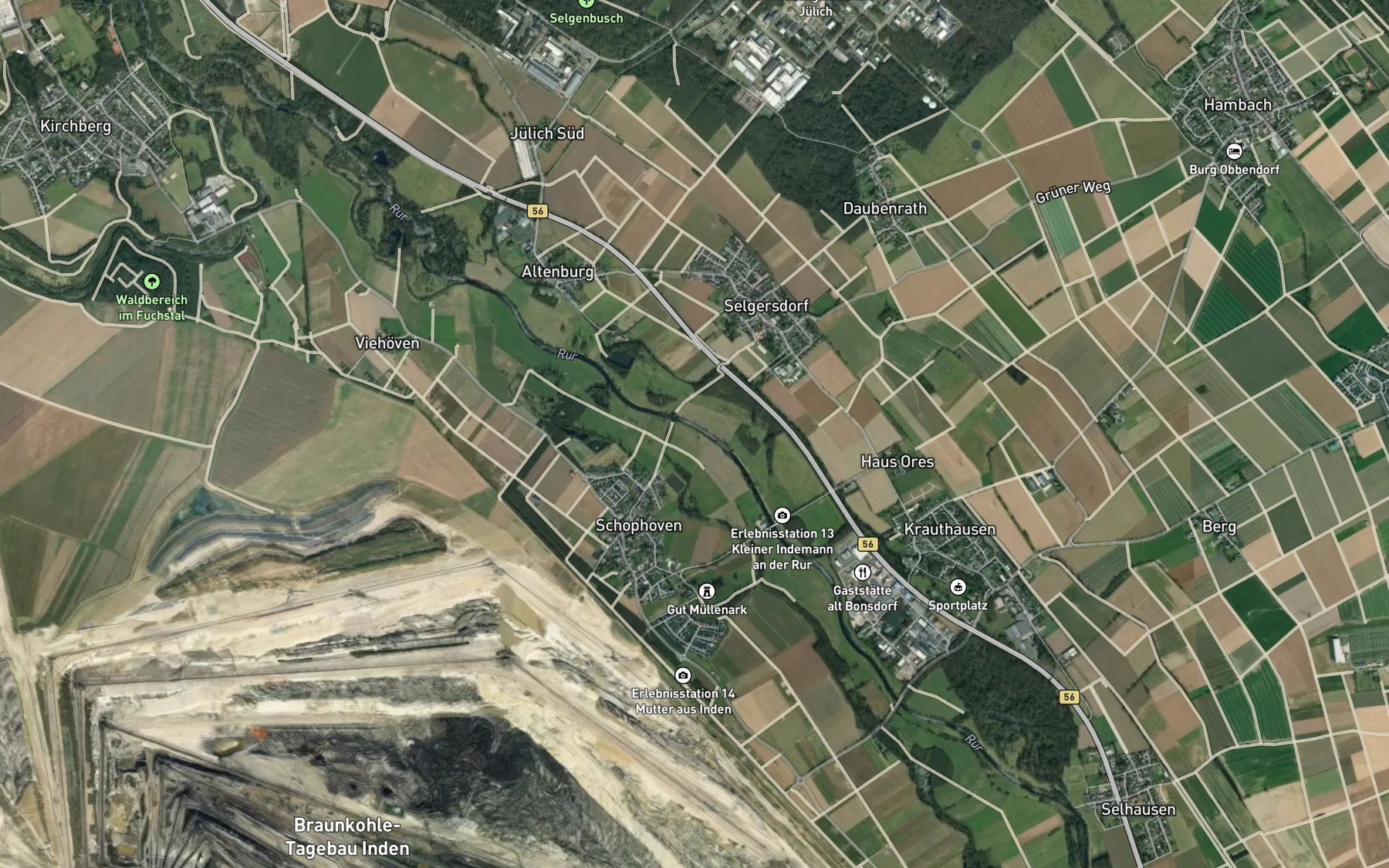 Satellite map of the Schlichbach