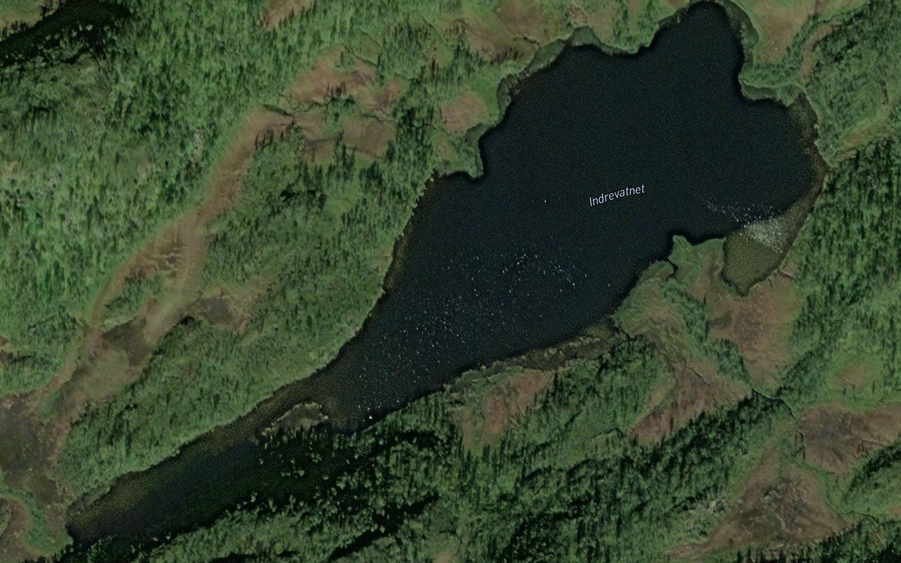 Satellite map of the Indrevatnet