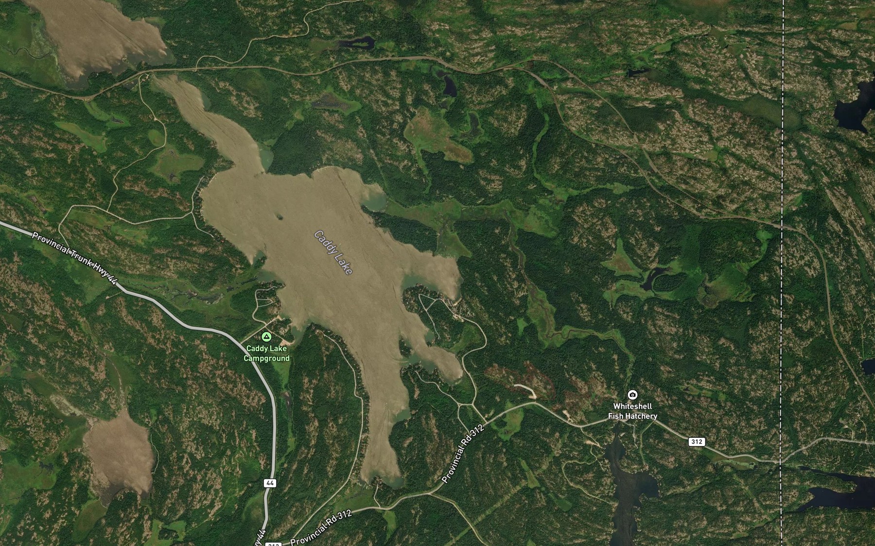 Satellite map of the Green Bay